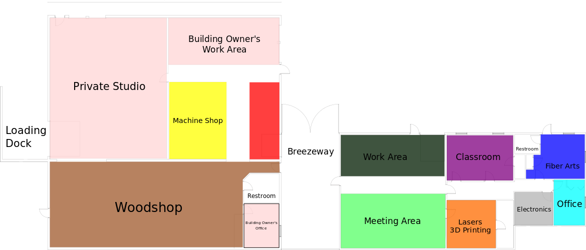 Makerspace floor plan.svg